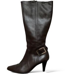 Antonio Melani Tall Chocolate Brown Boots Size 9 1/2
